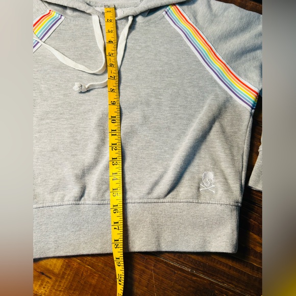 SoulCycle Rainbow Hoodie Jogger Set Gray Matching Sweat Set Athleisure Size M - Picture 8 of 13